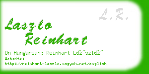 laszlo reinhart business card